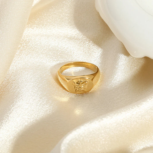 Honey Bee Signet Rings