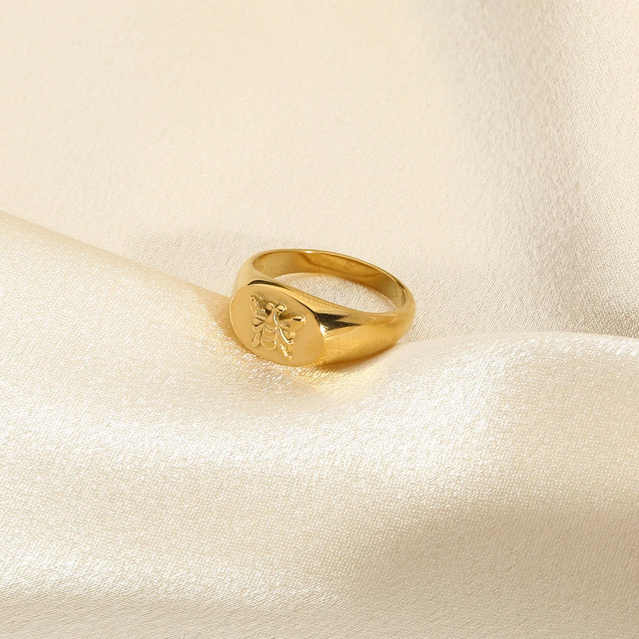 Honey Bee Signet Rings