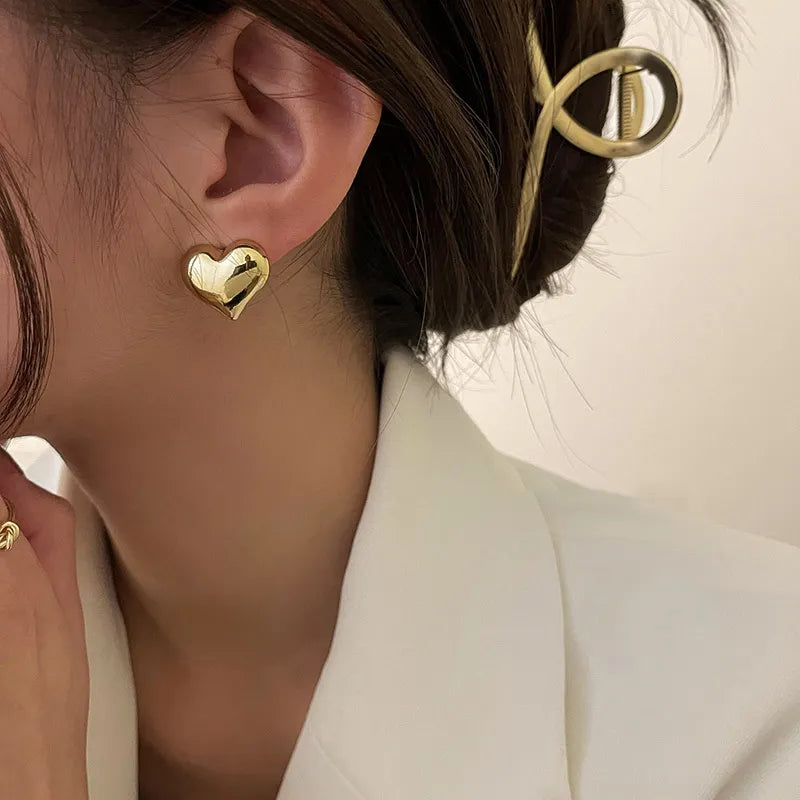 Heart Stud Earrings